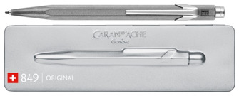 Stylo bille Caran d'Ache, série 849 Original Argenté