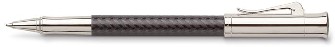 Stylo bille roulante Faber-Castell, série Guilloche Resin Noir