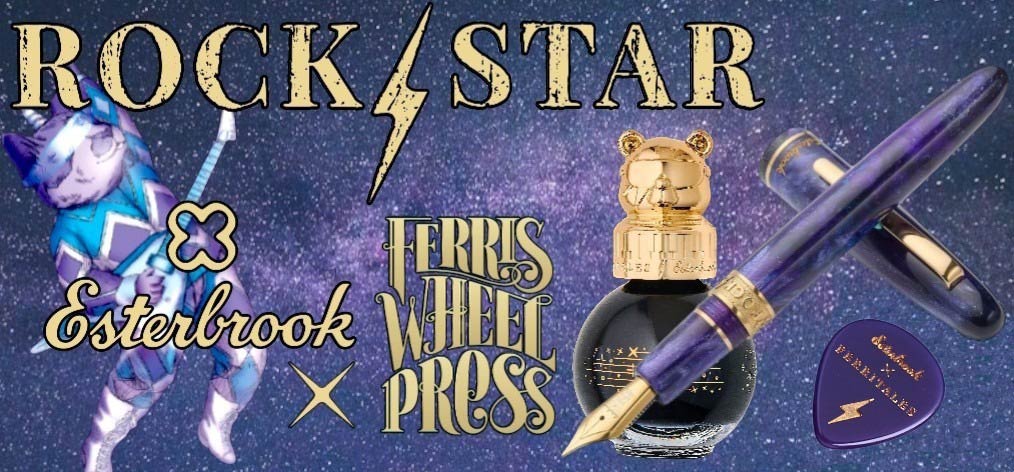 Ensemble stylo plume Esterbrook x Ferris Wheel Press, série Édition Limitée Rockstar Estie