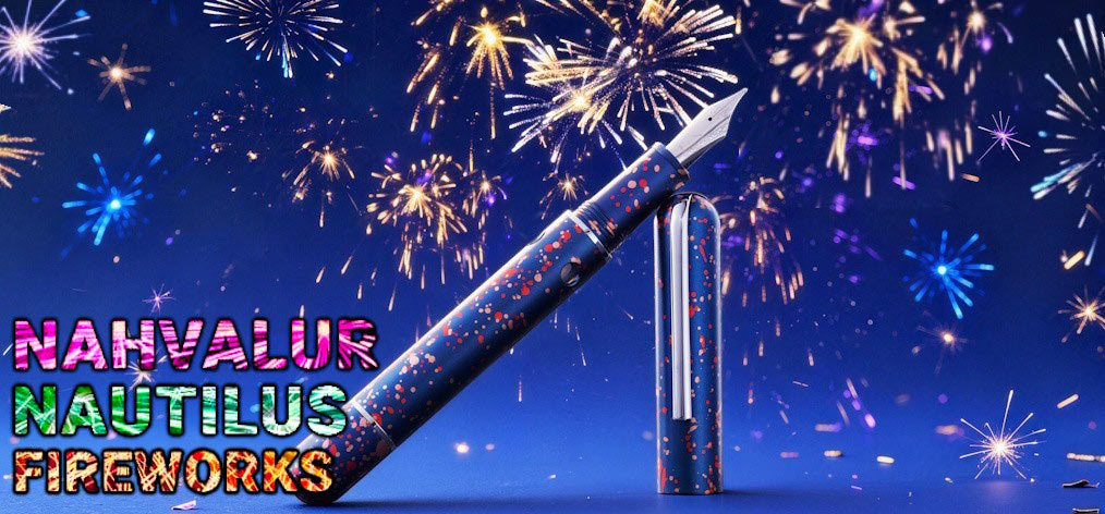 Stylo plume Nahvalur, série Nautilus Fireworks