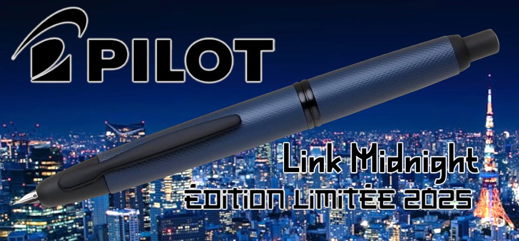 Stylo plume Pilot, série Édition Limitée Capless 2025 Link Midnight