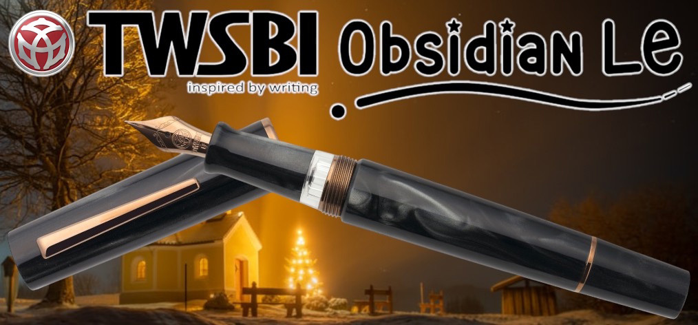 Stylo plume TWSBI, série Édition Limitée Obsidian Gris PGT 