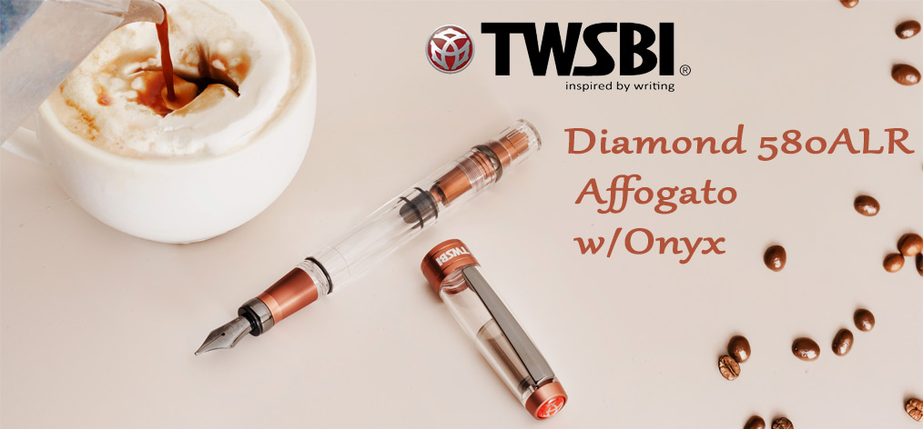 Stylo plume TWSBI, série Diamond 580 ALR Affogato avec Onyx
