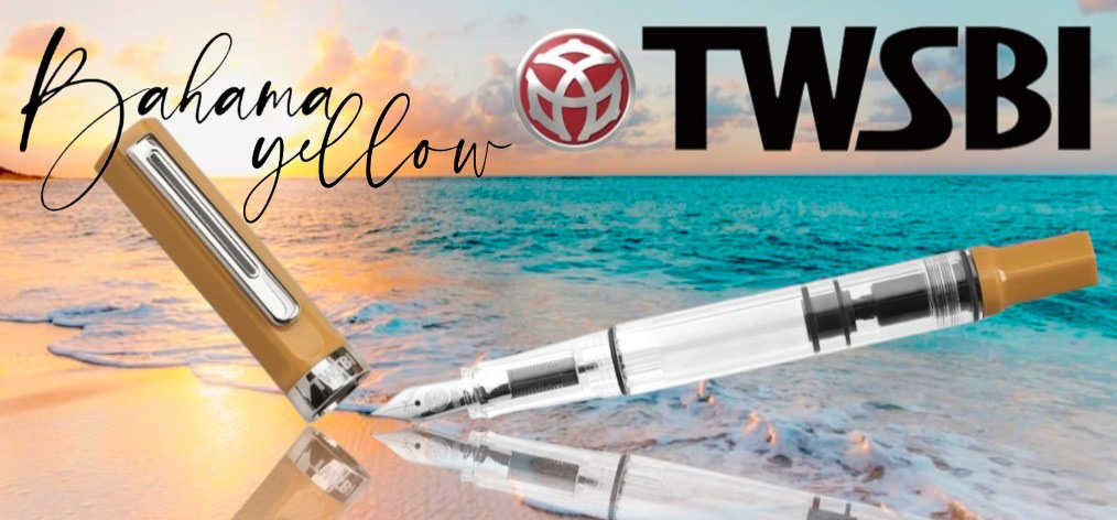 Stylo plume TWSBI, série Eco Jaune Bahama