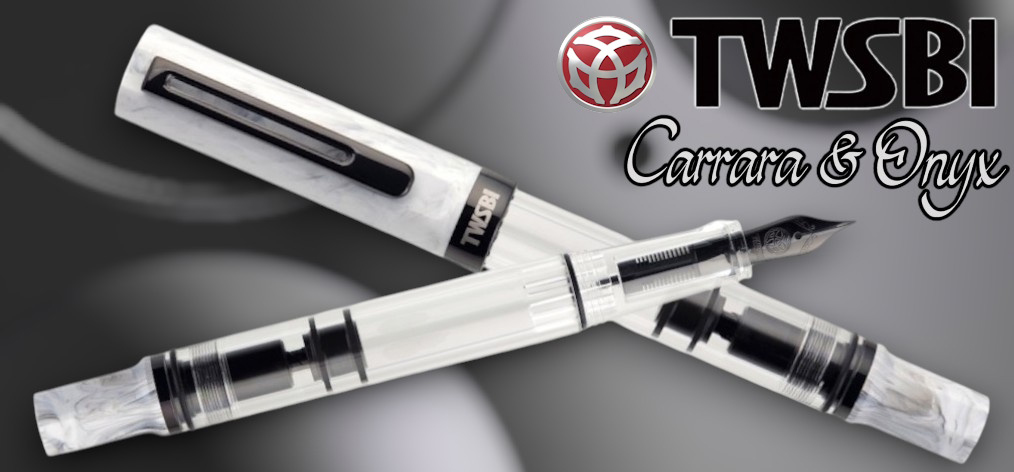 Stylo plume TWSBI, série Eco Carrara avec Onyx 