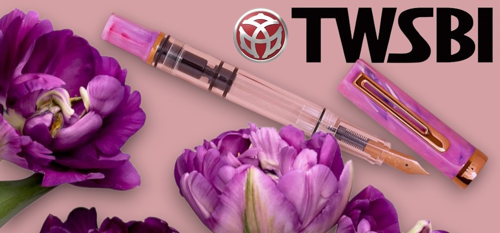Stylo plume TWSBI, série Eco Fluorite Mauve/Bronze 