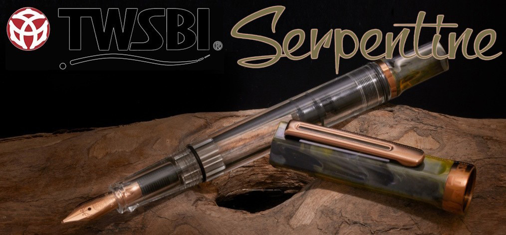 Stylo plume TWSBI, série Eco Serpentine/Bronze 