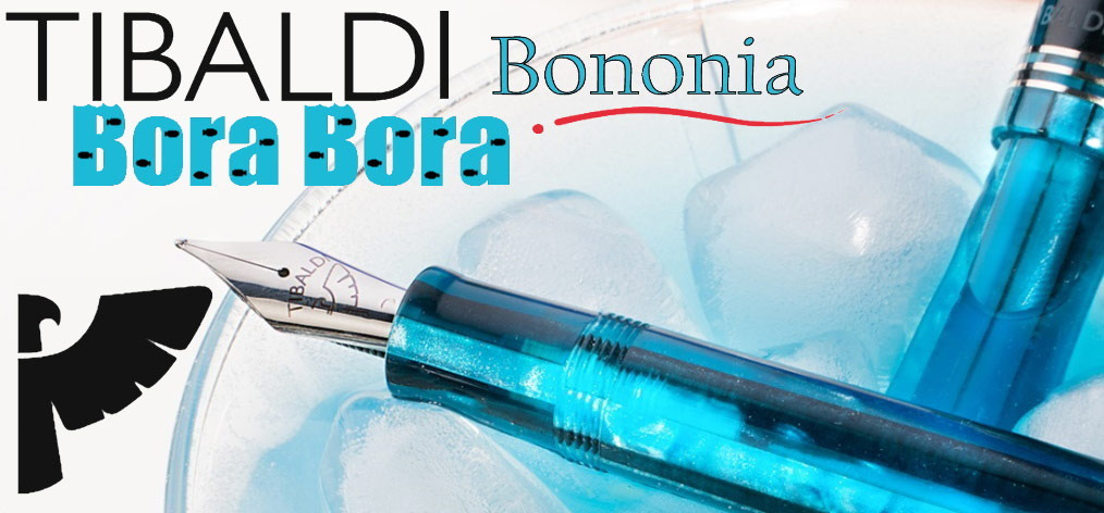 Stylo plume Tibaldi, série Bononia Turquoise CT (Bora Bora)