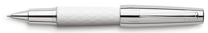 Stylo bille roulante Faber-Castell, série E-motion Rhombus Blanc