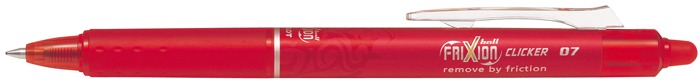 Pilot Gel Pen, Frixion Ball Clicker series Red ink