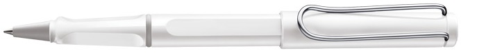 Stylo bille roulante Lamy , série Safari Blanc Clip Chrome