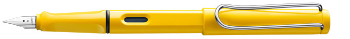 Stylo plume Lamy, série Safari Jaune Clip Chrome (Sans réservoir)