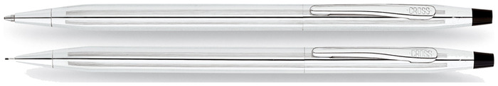 Ensemble stylo & crayon à mines (0.7mm) Cross, série Classic Century Chrome