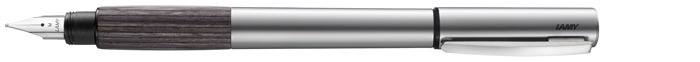 Stylo plume Lamy, série Accent AL Palladium (Grip en bois gris)