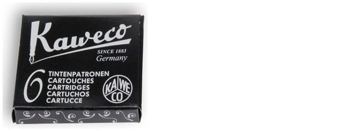 Cartouche d'encre Kaweco, série Recharge & encre Encre "Pearl Black"