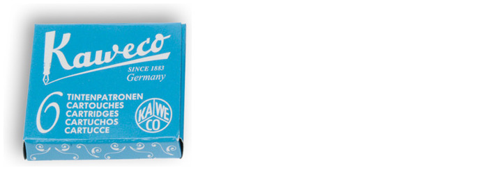 Cartouche d'encre Kaweco, série Recharge & encre Encre "Paradise Blue"