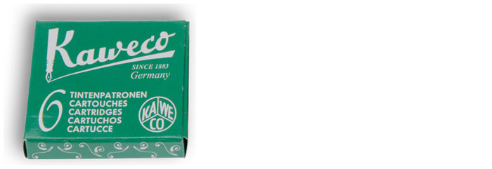Cartouche d'encre Kaweco, série Recharge & encre Encre "Palm Green"
