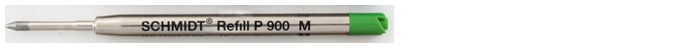 Recharge stylo Schmidt, série Ball Refill Encre verte (P900)