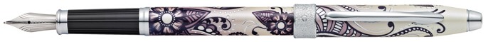 Stylo plume Cross, série Botanica Primevère noire