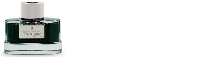 Faber-Castell, Graf von Ink bottle, Encre GvFC Luxury Ink series Green Ink Deep Sea Green