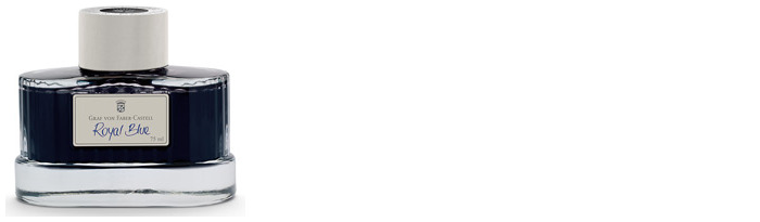 Faber-Castell, Graf von Ink bottle, Encre GvFC Luxury Ink series Royal Blue Ink