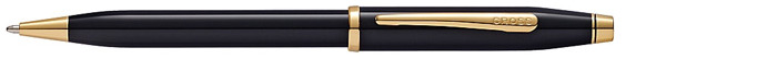 Stylo bille Cross, série Century II Noir laqué Gt
