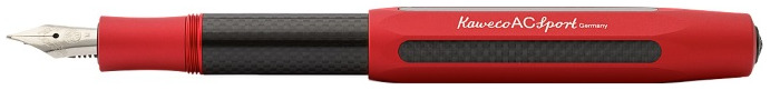 Kaweco Fountain pen, AC Sport series Red/Carbon