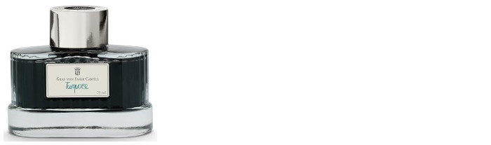 Faber-Castell, Graf von Ink bottle, Encre GvFC Luxury Ink series Turquoise Ink