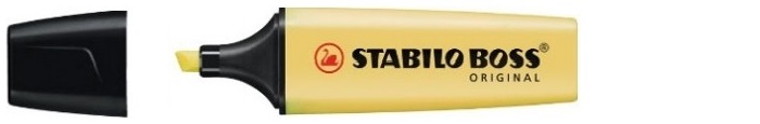 Surligneur Stabilo, série Boss Original Pastel Encre jaune