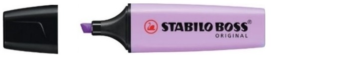 Surligneur Stabilo, série Boss Original Pastel Encre lilas