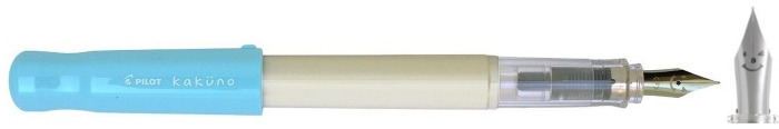 Stylo plume Pilot, série Kakuno Bleu & Blanc