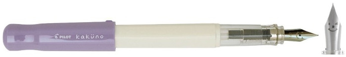 Stylo plume Pilot, série Kakuno Mauve & Blanc