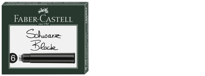 Cartouche d'encre Faber-Castell, série Recharge & encre Encre noire