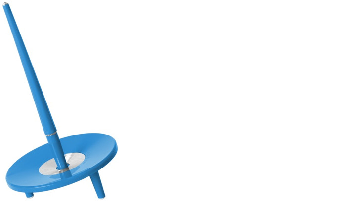 Ballograf Pen on stand, Deskset series Blue CT (without chain)