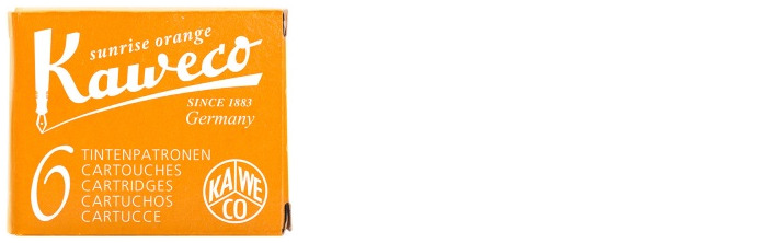 Cartouche d'encre Kaweco, série Recharge & encre Encre "Sunrise Orange"