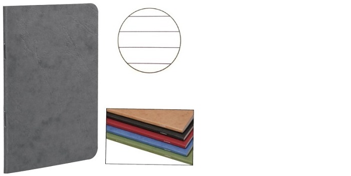 Clairefontaine (A7+) Staplebound notebook, Age Bag series Gray (90 mm x 140 mm, lined)