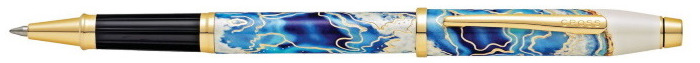 Stylo bille roulante Cross, série Wanderlust Bleu (Malta)