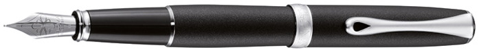 Diplomat Fountain pen, Excellence A² series Matte black/Matte chrome