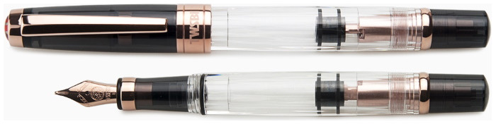 Stylo plume TWSBI, série Diamond 580 Fumée Or rose II (Pointe stub)