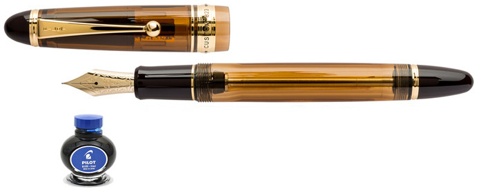 Stylo plume Pilot, série Custom 823 Ambre GT (Encre bleu)