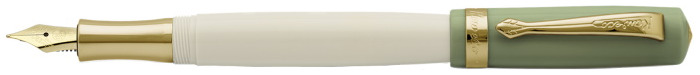 Kaweco Fountain pen, Student series Ivory/Green Gt (60's Swing)