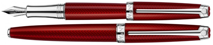 Stylo plume Caran d'Ache, série Léman Rouge Carmin