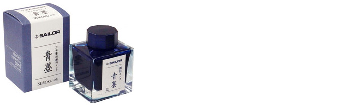 Sailor ink bottle, Pigmented ink series Blue-black Ink (Seiboku) 50ml