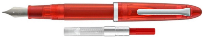 Sailor Fountain pen, Compass 1911 Steel series Transparent red