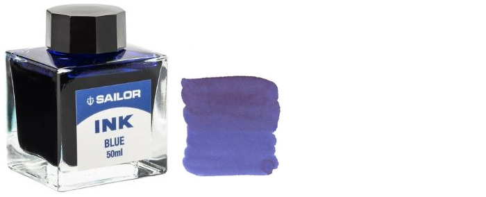 Bouteille d'encre Sailor, série Recharge & encre Encre bleue (50ml)