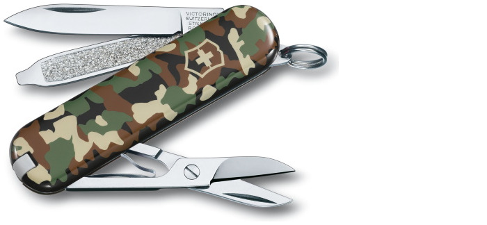 Victorinox Knife, Small Pocket Knives series Camouflage (Classic SD)