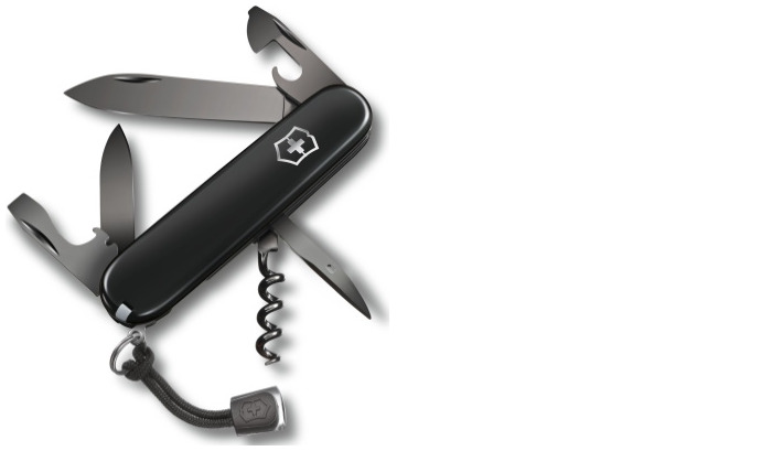 Victorinox Knife, Medium Pocket Knives series Black (Spartan PS) 