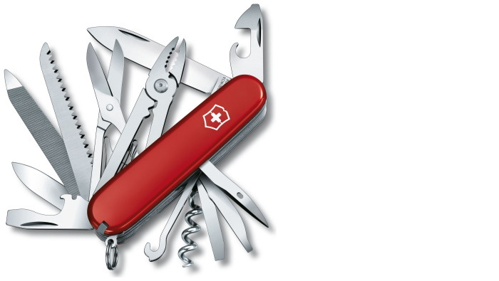 Victorinox Knife, Medium Pocket Knives series Red (Handyman)