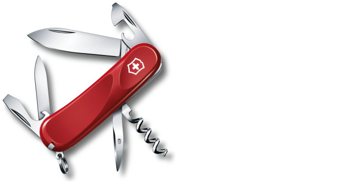Victorinox Knife, Medium Pocket Knives series Red (Evolution 10)