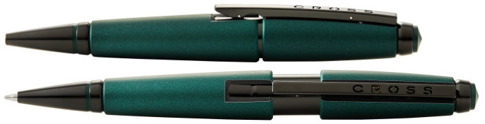 Stylo bille roulante rétractable Cross, série Edge Vert BKT